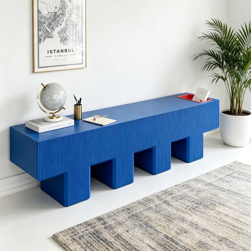 Meuble télé simple, léger, créatif et luxueux, Bleu
