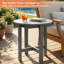 Table d'appoint d'extérieur, petites tables d'appoint en PEHD Adirondack, table de bout de patio résistante aux intempéries et facile d'entretien pour patio, porche, terrasse, piscine-1977667990