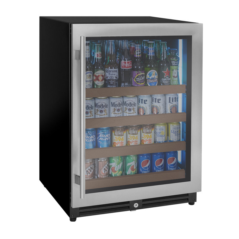 24" Wide Reserva Series Stainless Steel Right Hinge Beverage Center