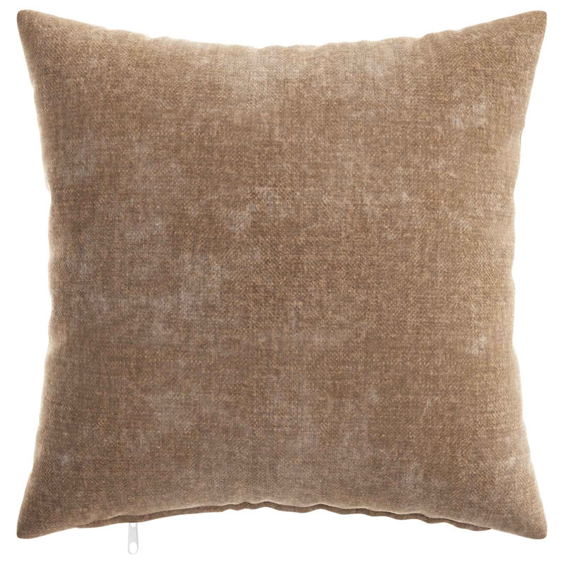  Cushion Cover HEERLEN Chenille Fabric Modern Pillow Decorative Case, 35 cm W x 35 cm D, 6, Brown