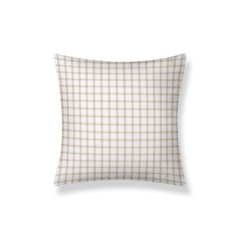 Silk Square Pillow Cover & Insert, Travertine