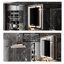 Rangement de salle de bain moderne intelligent en aluminium avec prise murale Gfci, miroir anti-buée et éclairage réglable pour les maisons de luxe