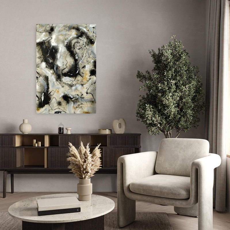 Art contemporain contemporain abstrait, H 36 po x l 24 po
