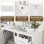 Meuble-lavabo moderne 36 po avec cadre solide, 1 porte à fermeture douce et 3 tiroirs, armoire de rangement moderne-1243423984