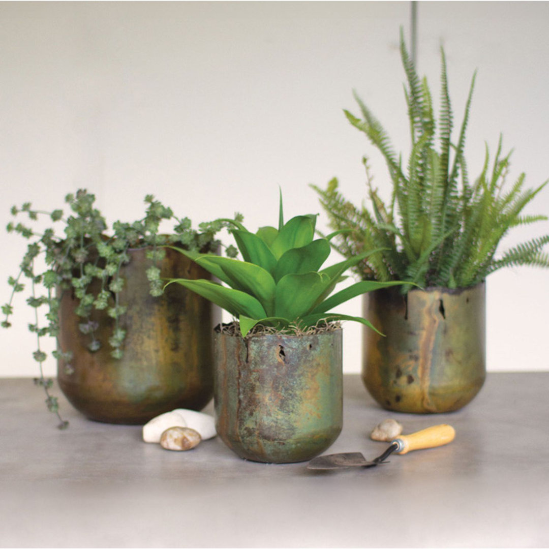 Dondray Metal Pot Planter Williston Forge