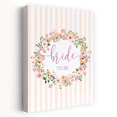 Art floral printanier Bride To Be