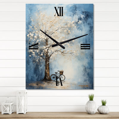 Horloge murale Indigo Intrigue Tree