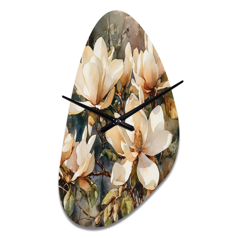 Horloge murale asymétrique en métal Okin, Moyenne