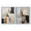 ABSTRACT Series CCCCLXIV - Impression encadrée de qualité supérieure - prête à être accrochée - aucun clou requis - aucun clou requis-108037354-108037344