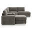 Canapé modulaire en chenille modulaire en U de 118 po à 6 places avec méridienne, repose-pieds et console de chargement Everett-132758590