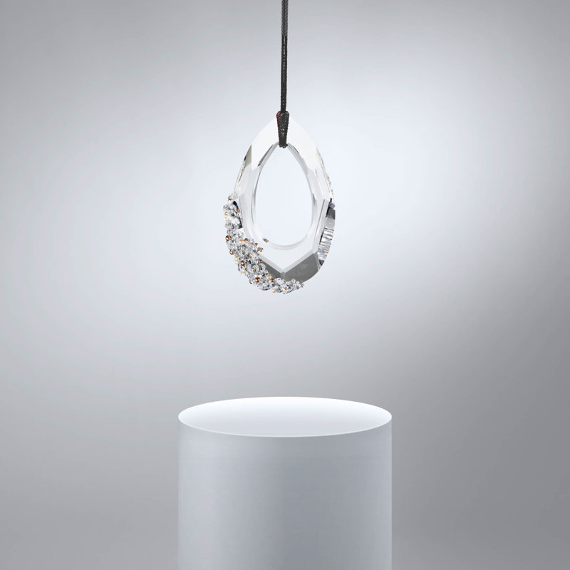 Trinity 1 - Light LED Pendant, Polished Chrome/Black Rope