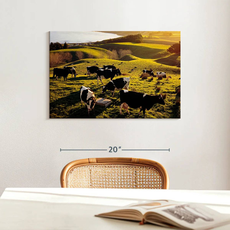 Brampt Hilltop Cows, 16" H x 24" W