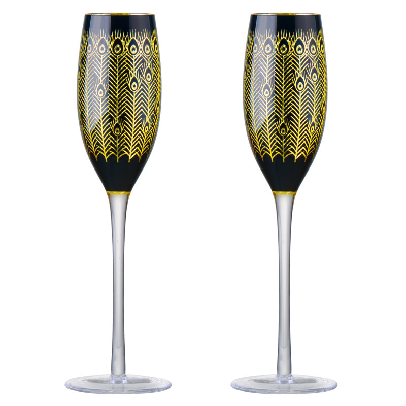 Midnight Champagne Flutes