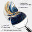 Mason - abstrait en spirale, art mural en métal asymétrique bleu-105755452