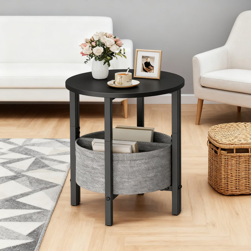 Ensemble de 2 tables de bout Modern Modern, Noir, Noir
