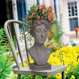Flora Roman Statue Head Planter