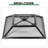 Square Black Iron Fire Pit for Wood Burning, Eternal Floral Cutout Decorative Fire Bowl with Mesh Spark Screen & Metal Fire Poker, Heavy Duty Wrought Iron Firepit for Backyard, Lawn, Garden Camping & Outdoor Gatherings