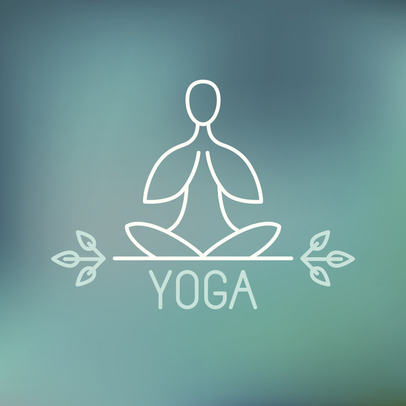 Yoga Icon - Wrapped Canvas Print, 122cm H x 122cm W x 3.8cm D