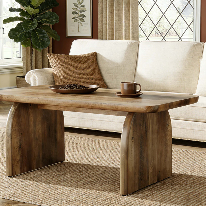 Table basse Farmhouse Center, Brun rustique