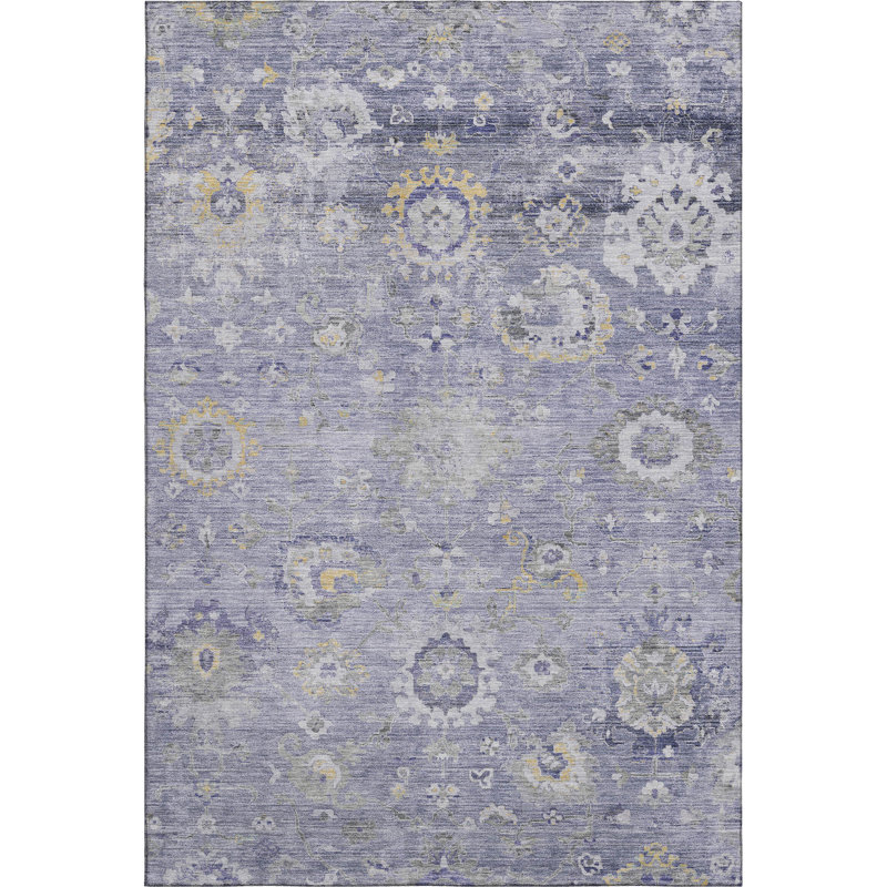 Premium Machine Washable Kumbhar AMF1371 Formal Rug, Rectangle 2'6" x 3'10"