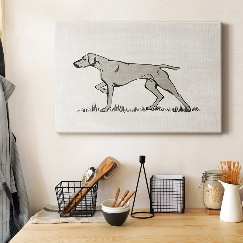 Toile tendue avec châssis neutre Neutre Pointer II - prête à être accrochée, H 40 po x l 60 po