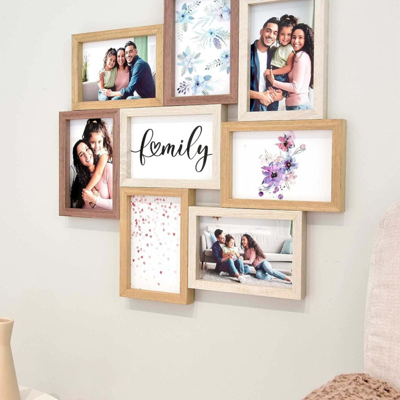 Amesfield Brown Solid Wood Collage Picture Frame