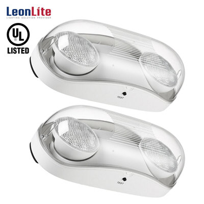 LED Wet Location Outdoor Emergency Light with Battery Backup, UL Listed