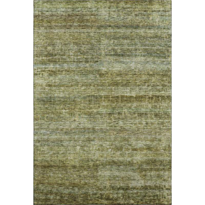 Premium Machine Washable Gurubaksh AMF1166 Stripes Rug, Rectangle 9' x 12'