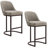 Barrelback Stool with Linen Seat and Metal Base-1246237450-1259001150-1246237444