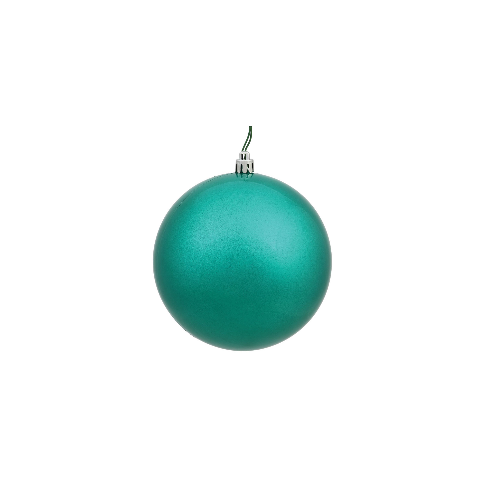 Holiday Décor Ball Ornament, 4.75" H x 4.75" W x 4.75" D, Seafoam Candy