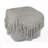 Lebo Modern Distressed Handmade Wool/Cotton Square Upholstered Ottoman Pouf