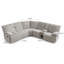 Canapé modulaire inclinable en L Lacreta