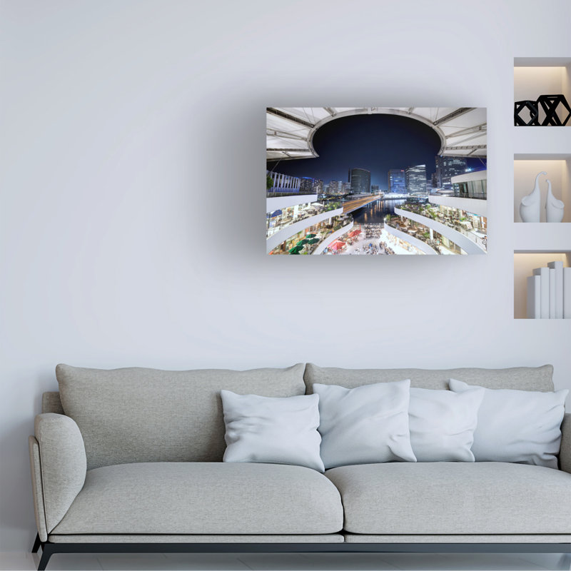 Tomoshi Hara Yokohama Canvas Art, H 12 po x l 19 po