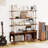 4-tier Bookcase, Freestanding Bookshelf With Storage Cabinet And Sliding Door-339686048-338935551