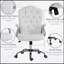 Chaise de bureau confortable avec capitonnage à boutons, roues pivotantes, hauteur réglable et fonction d'inclinaison pour une expérience de travail améliorée-1855811730