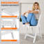 Set Of 4 White Resin Folding Chairs With Removable Cushions   450 Lbs Capacity, Stackable Indoor Outdoor Event Seating