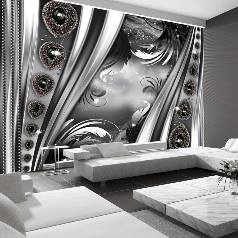 Glam Wallpaper Wall Mural - Jewellery And Abstract, 9.17' L x 13.08' W