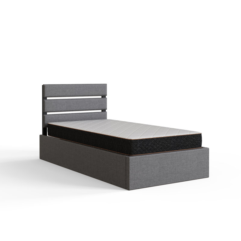Upholstered Ottoman Storage Bed, Single (3')