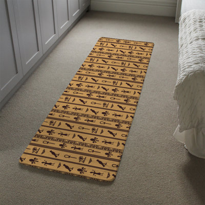 Lagrone Runner 68 cm x 235 cm Floral Shaggy Area Rug