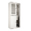 Garde-manger 100% en bois massif avec shaker Palace Imports, portes en verre transparent, 2 tiroirs et tablettes réglables Palace Imports-445863625