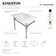 Monarch Ceramic Rectangular Console Bathroom Sink with Overflow