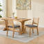 Ensemble de 2 chaises de salle à manger en rotin avec structure en bois franc naturel Farmhouse-1357862594