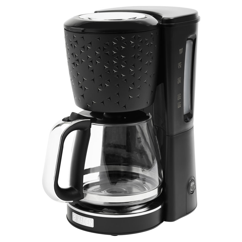 HADEN Starbeck 10 Cup Coffee Machine, Black