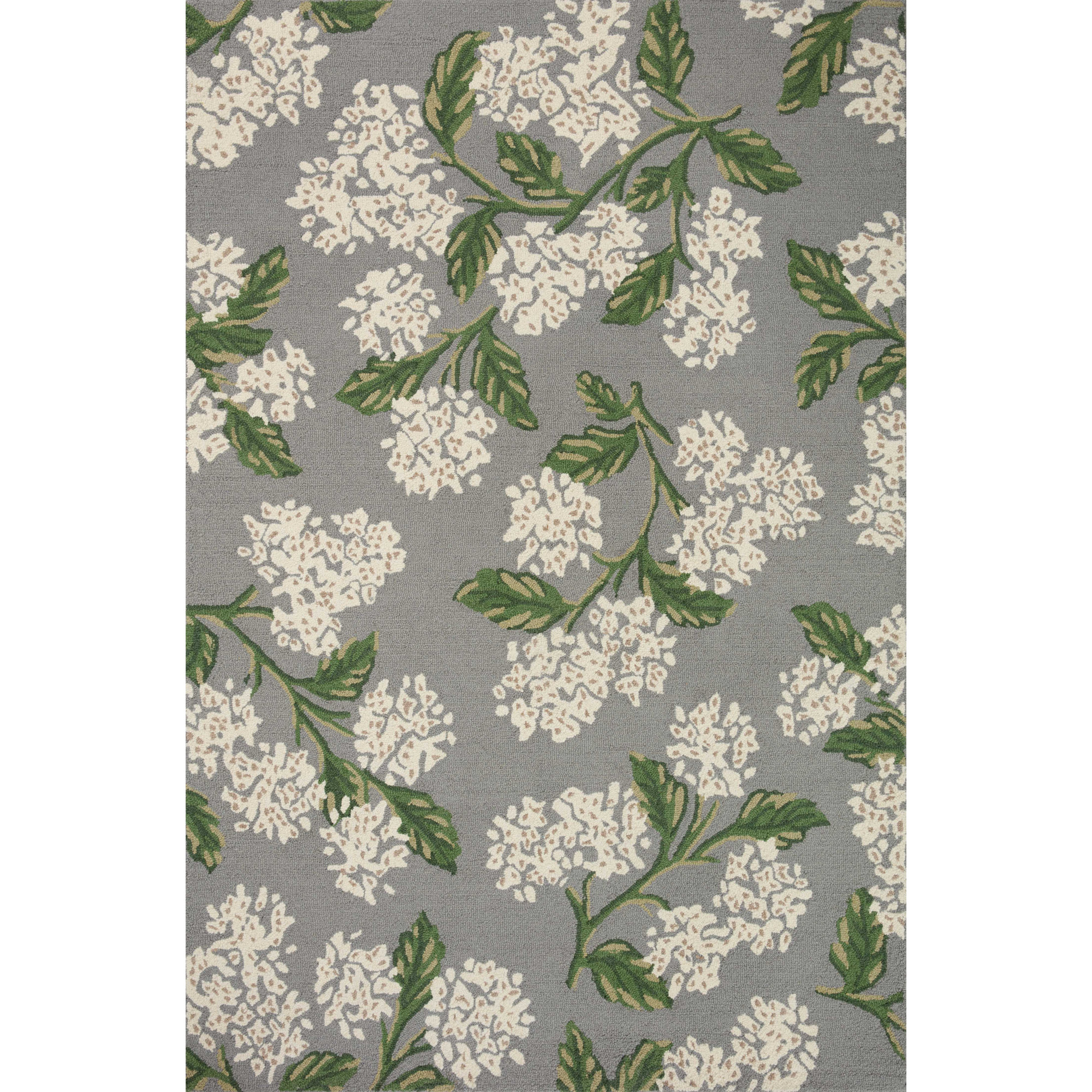  Joie JOI-04 Hydrangea Gray Rug, Rectangle 7'9" x 9'9"