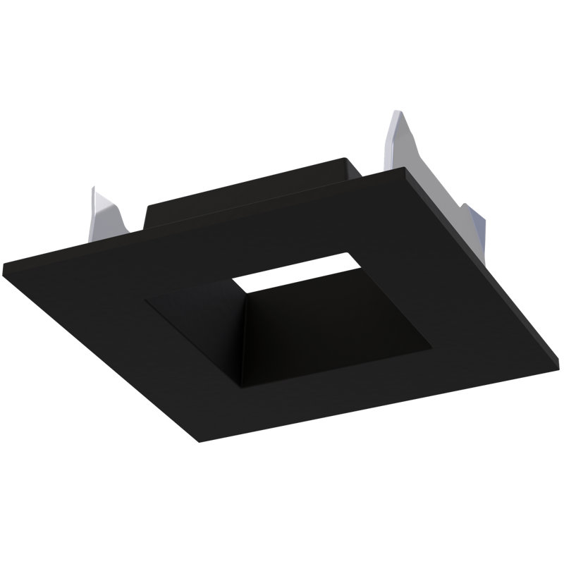CSL Forme Downlight à bordure carrée de 3,69 po de couleur noir mat, Noir mat