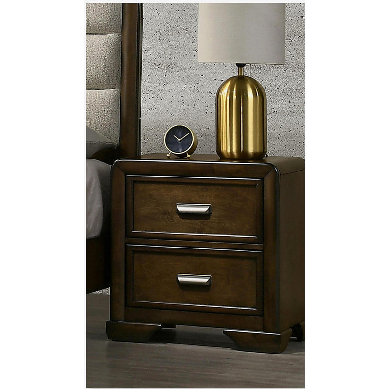 Mobilier de chambre à coucher 1pc 2 tiroirs Style