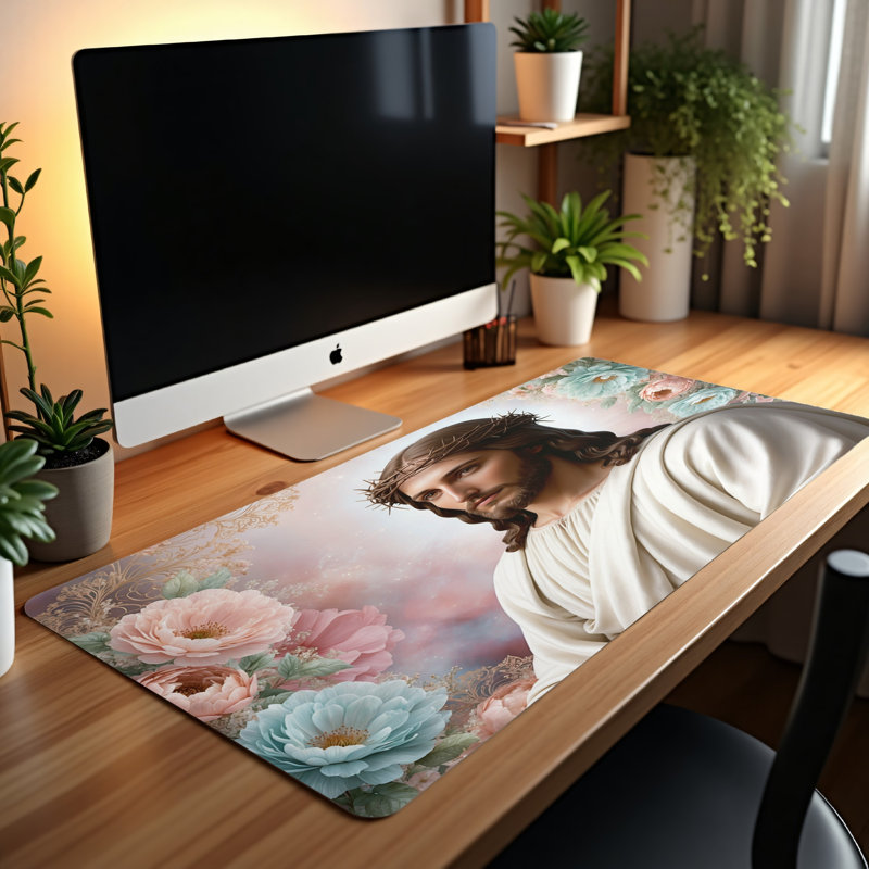 Polyester Desk Pad, 31.5x15.5