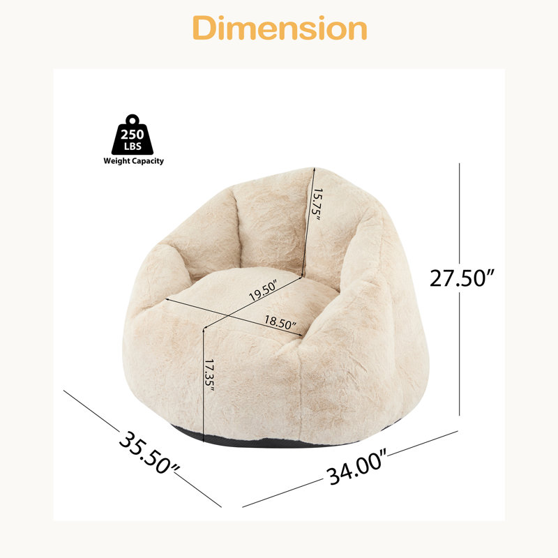 Fauteuil à billes d'intérieur confortable
