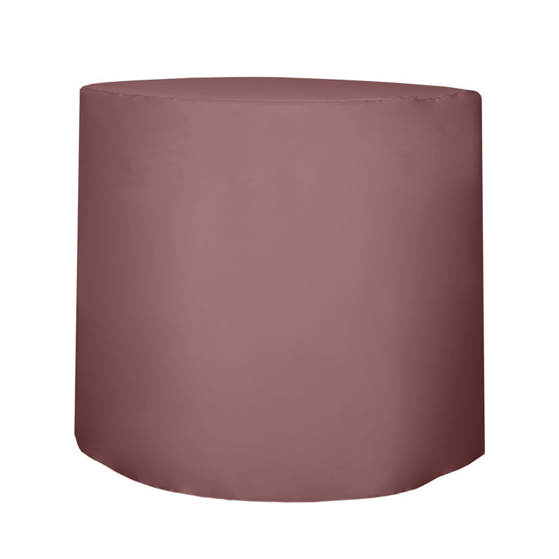 Javin Solid Color Round Tablecloth, Mauve, 10