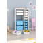 Armoire polyvalente moderne | 100% panneau de particules enduit de mélamine, épaisseur: 0,7 pouce | Comprend de nombreuses tablettes, des pieds en plastique et une conception murale | Parfait pour le bureau à domicile, le salon ou les solutions de rang-928455653-928455568